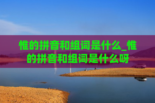 惟的拼音和组词是什么_惟的拼音和组词是什么呀